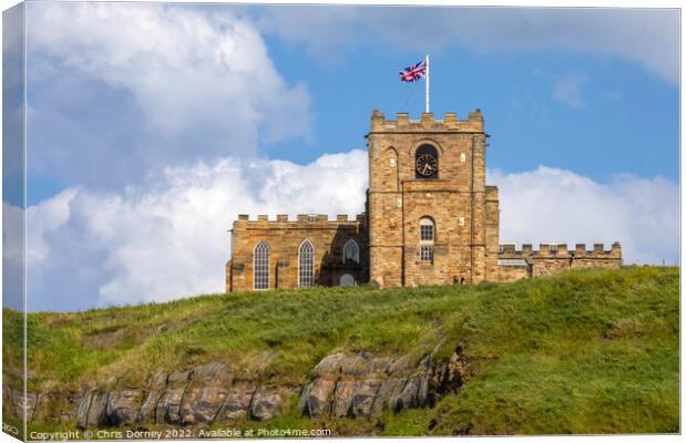 St. Marys Church in Whitby, North Yorkshire Canvas Print by Chris Dorney