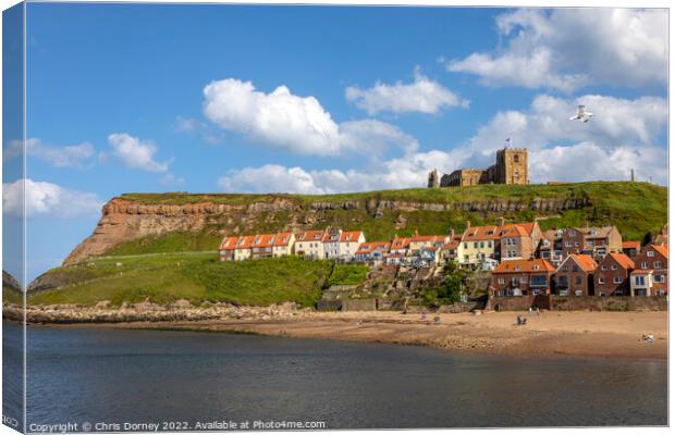 Whitby in North Yorkshire, UK Canvas Print by Chris Dorney