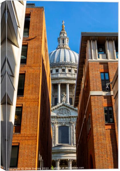 St. Pauls Cathedral in London, UK Canvas Print by Chris Dorney
