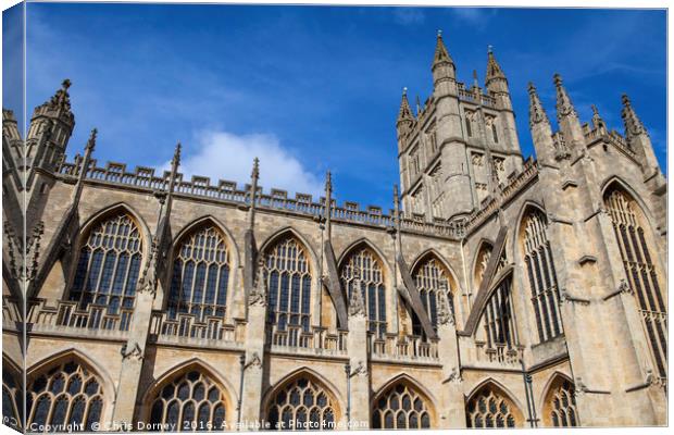 Bath Abbey in Somerset Canvas Print by Chris Dorney