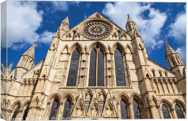 York Minster Canvas Print by Chris Dorney