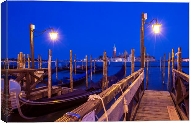 View Towards San Giorgio Maggiore from the Main Is Canvas Print by Chris Dorney