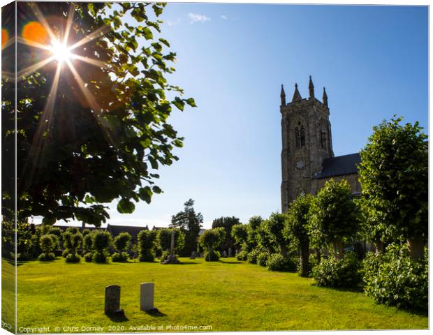 Holy Trinity Church in Shaftesbury, Dorset, UK Canvas Print by Chris Dorney