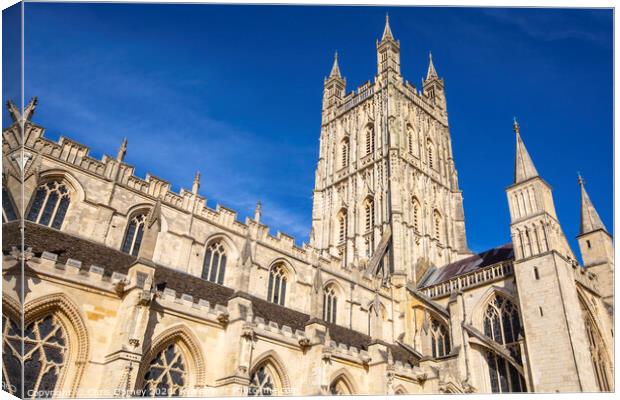 Gloucester Cathedral in Gloucester, UK Canvas Print by Chris Dorney
