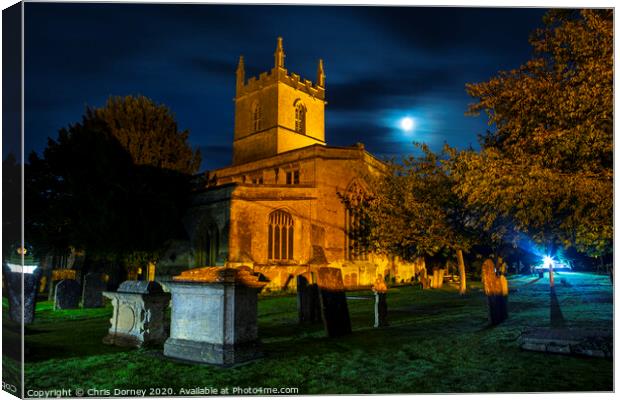 St. Edwards Parish Church in Stow-on-the-Wold, UK Canvas Print by Chris Dorney