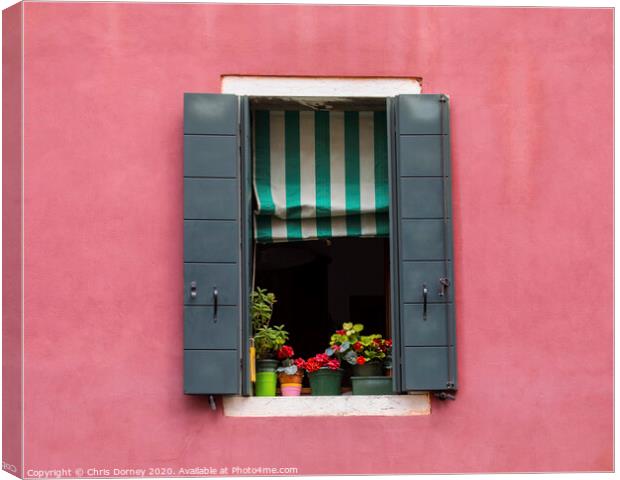 Venetian Window Canvas Print by Chris Dorney