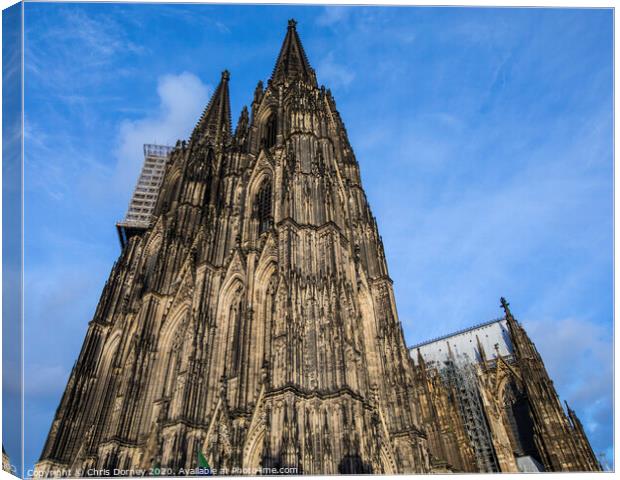 Cologne Cathedral in Germany Canvas Print by Chris Dorney