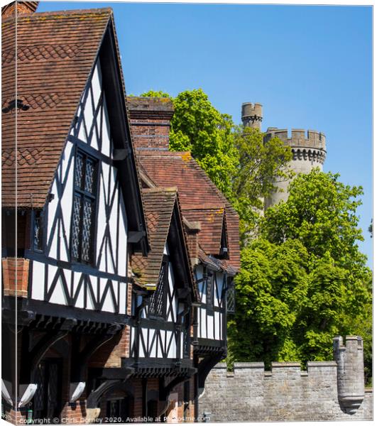 Arundel in West Sussex Canvas Print by Chris Dorney