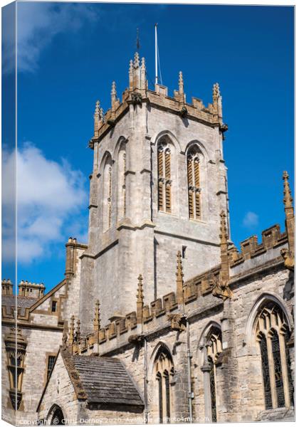 St. Peters Church in Dorchester Canvas Print by Chris Dorney