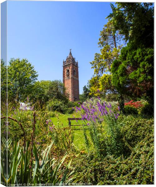 Cabot Tower in Bristol Canvas Print by Chris Dorney