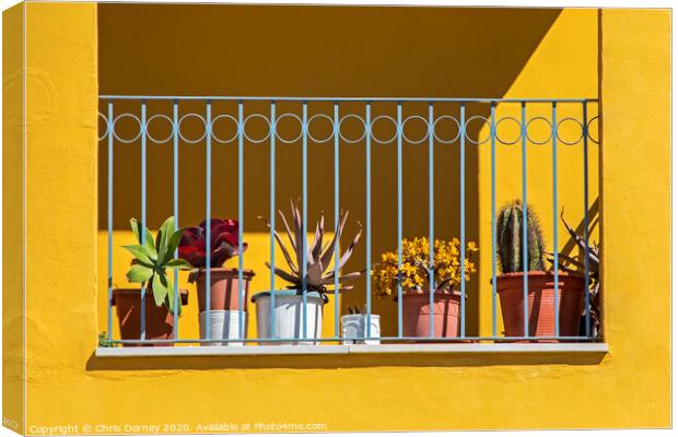 Beautiful Balcony in Spain Canvas Print by Chris Dorney