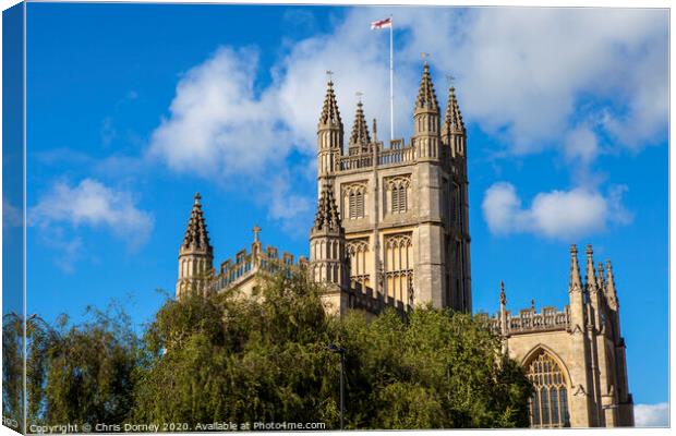 Bath Abbey in Somerset Canvas Print by Chris Dorney