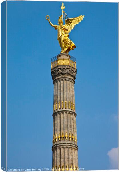 Berlin Victory Column Canvas Print by Chris Dorney