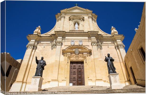Cathedral of the Assumption in Gozo Canvas Print by Chris Dorney