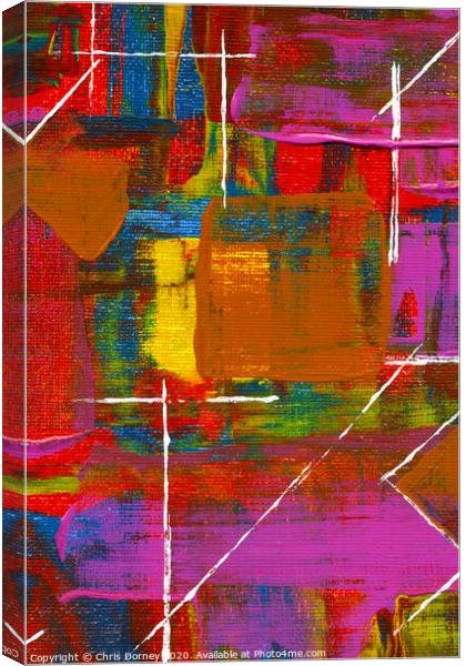 Abstract Art Background Canvas Print by Chris Dorney
