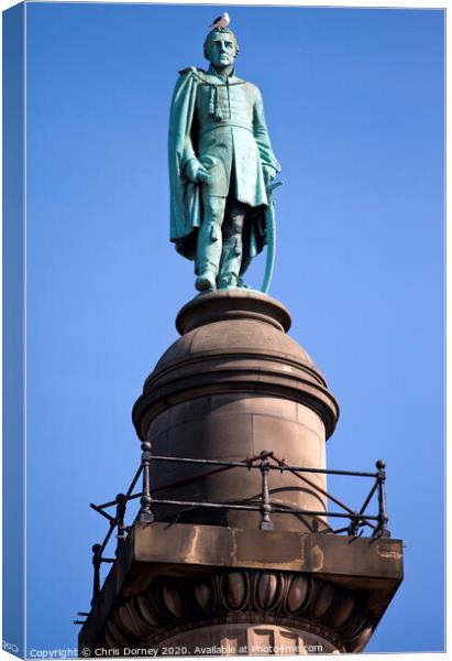 Duke of Wellington Statue in Liverpool Canvas Print by Chris Dorney