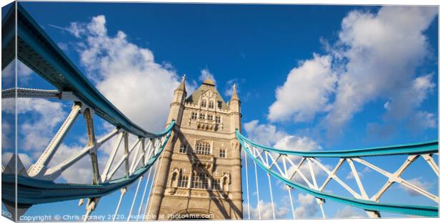 Tower Bridge in London Canvas Print by Chris Dorney