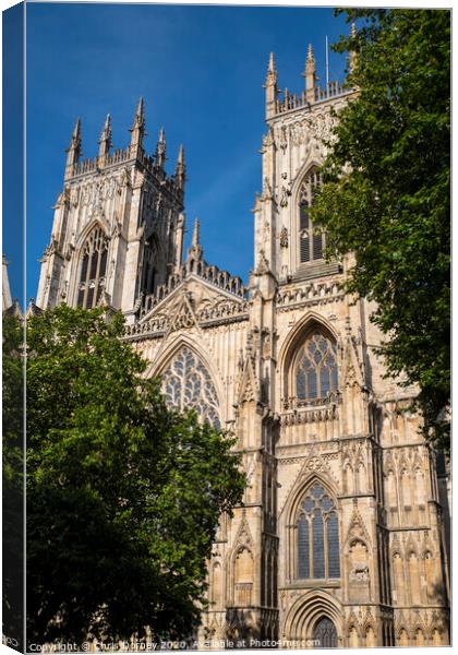 York Minster in York Canvas Print by Chris Dorney