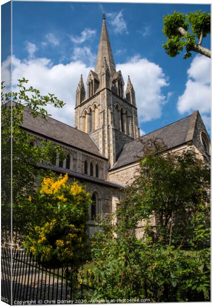 Saint Johns Notting Hill Church in London Canvas Print by Chris Dorney