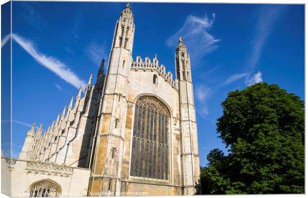 Kings College Cambridge Canvas Print by Chris Dorney