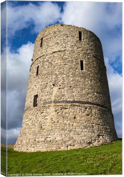 Hadleigh Castle in Essex Canvas Print by Chris Dorney