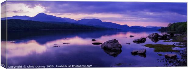 Coniston Water in the Lake District Canvas Print by Chris Dorney