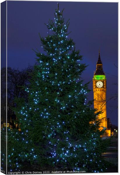 Christmas in London Canvas Print by Chris Dorney