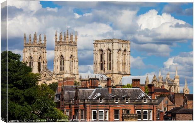 York Minster Canvas Print by Chris Dorney