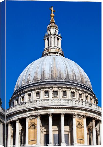 St. Paul's Cathedral in London Canvas Print by Chris Dorney