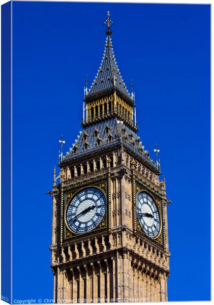 Big Ben in London Canvas Print by Chris Dorney