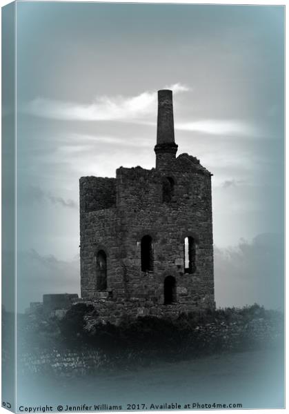 CORNISH TIN MINE Canvas Print by Jennifer Williams