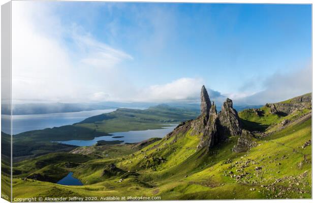 The Old Man of Storr after Sunrise Canvas Print by Alexander Jeffrey
