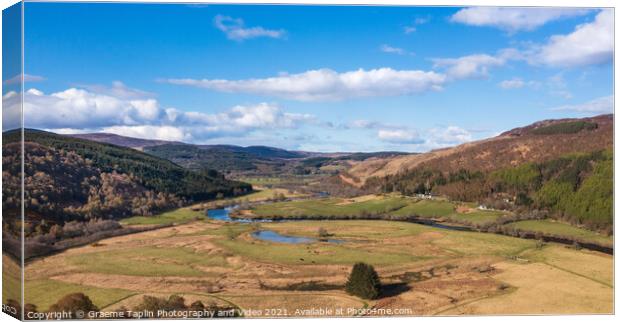 Strathglass Scottish Highlands  Canvas Print by Graeme Taplin Landscape Photography