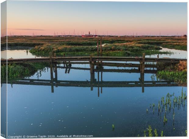 Tollesbury Marshes Canvas Print by Graeme Taplin Landscape Photography