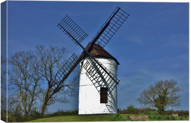 Ashton Windmill, Somerset                          Canvas Print by John Iddles