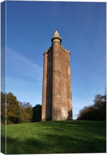 Alfred's Tower, Somerset                           Canvas Print by John Iddles
