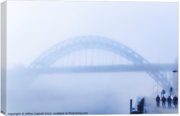 Fog On The Tyne I Canvas Print by Milton Cogheil