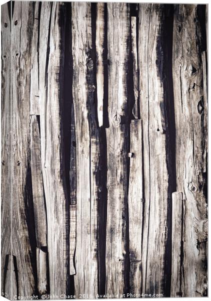 Old Weathered Wood Canvas Print by John Chase