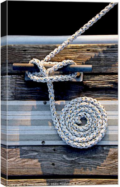 Rope coil Canvas Print by Dave Henderson