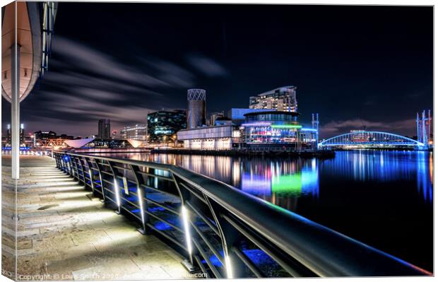 Salford Quays, Media City Canvas Print by Louis Smith