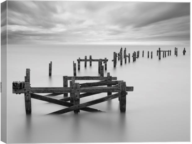 Swanage old Pier Canvas Print by Colin Jarvis