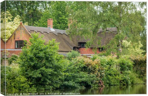 River Cottage Canvas Print by Ann Mitchell