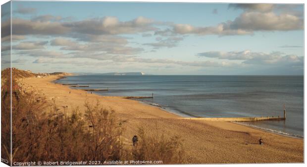 Southbourne Beach Canvas Print by Robert Bridgewater