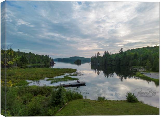 Palmerston Lake, Ompah Ontario Canada Canvas Print by Roxane Bay