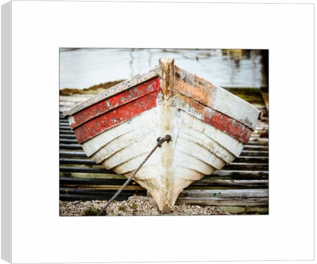 Mill Cove fishing boat Canvas Print by Roxane Bay