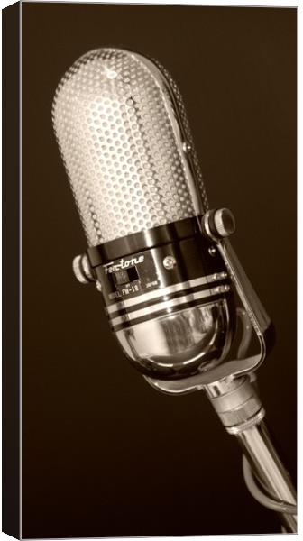 Pill Microphone Fen-tone FM-18 Canvas Print by Roxane Bay