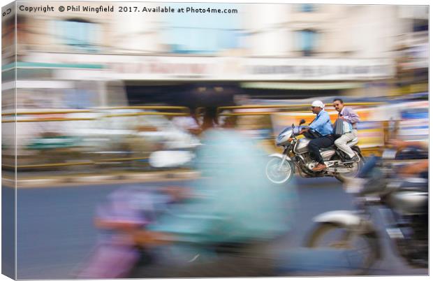 Rush Hour Canvas Print by Phil Wingfield