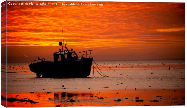 Southend Sunset 8 Canvas Print by Phil Wingfield