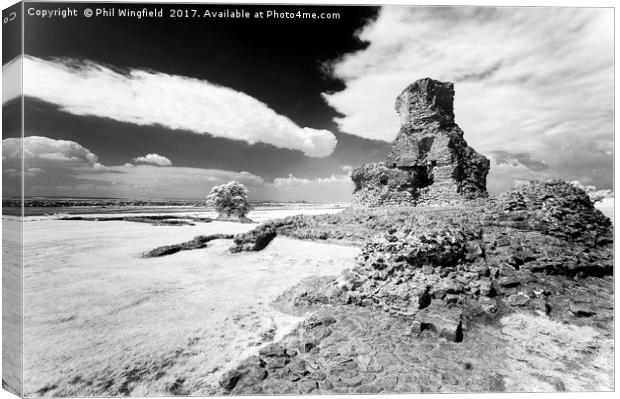 Hadleigh Castle Canvas Print by Phil Wingfield