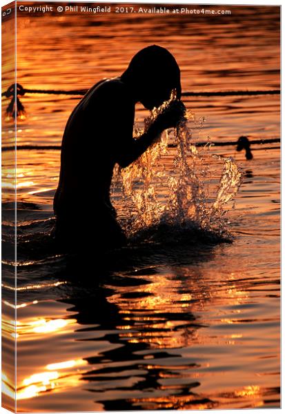 Water Puja Canvas Print by Phil Wingfield